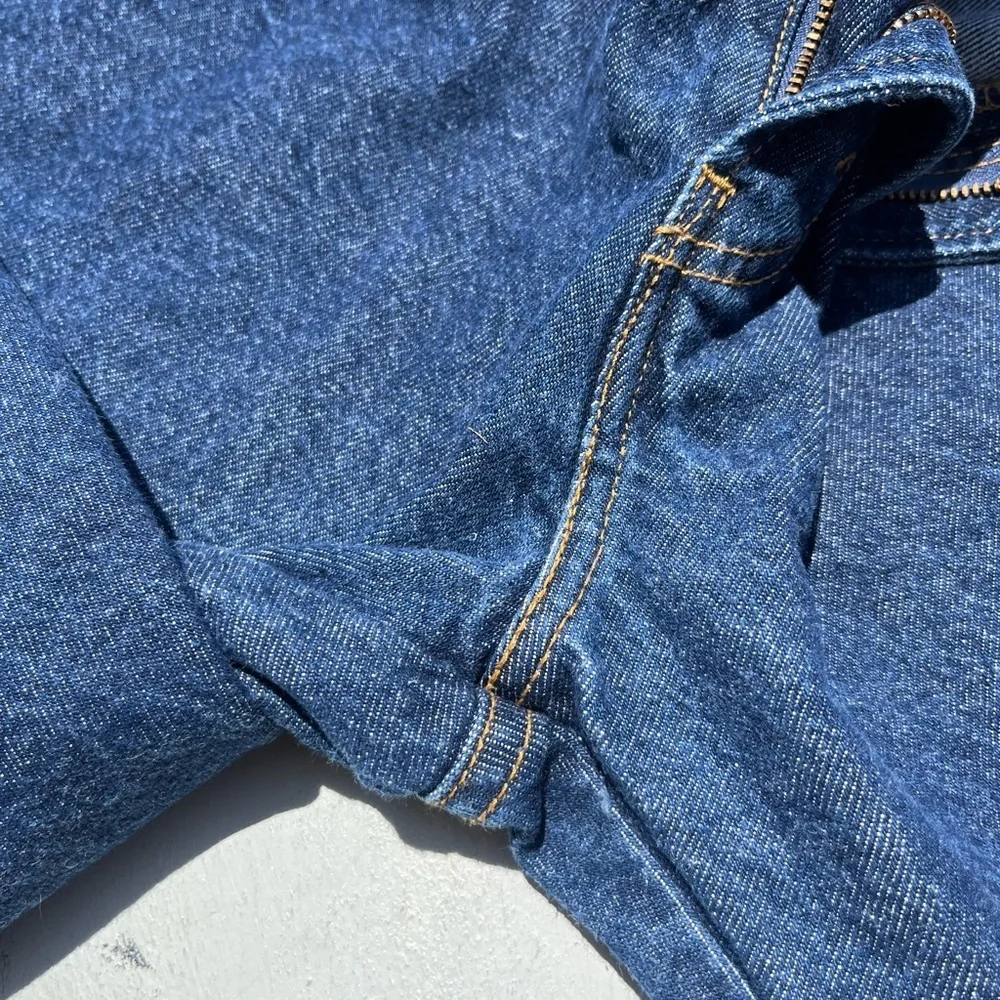 Men’s Levi's 517 Jeans Blue Denim Solid 42x32 Relaxed Bootcut Wide Y2K Oversized